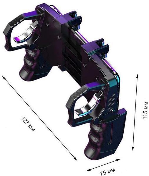 Геймпад з тригерами GamePro MG190 для мобільного телефону (Black) 1448 фото