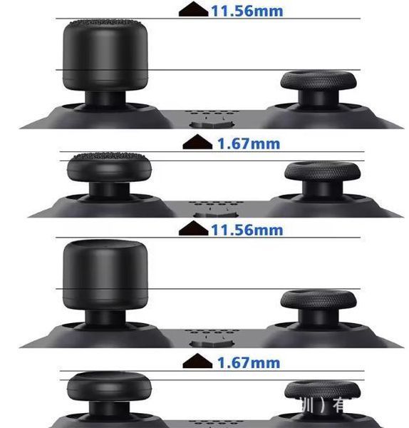 Силиконовые накладки на стики 8в1 Black для игровой приставки Steam Deck / Steam Deck OLED / Asus Rog Ally 1030 фото