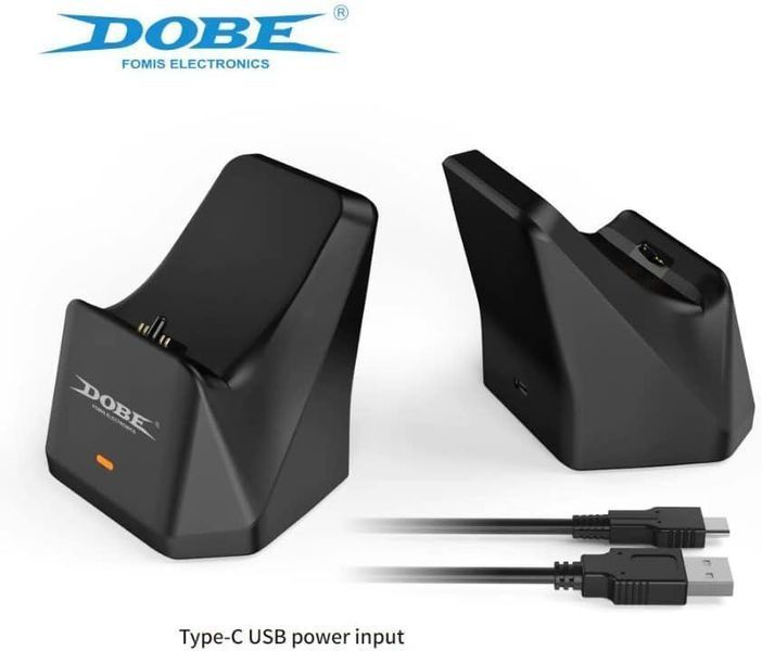 Зарядна станція DOBE TP5-0586 для геймпаду DualSense (PS5) з LED індикатором (Type-C/Black) 0980 фото