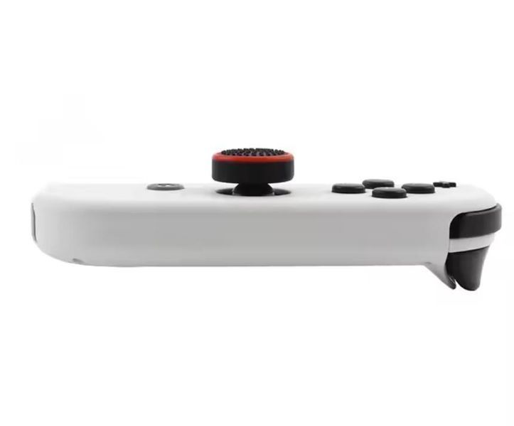 Силиконовые люминесцентные антискользящие накладки на стики White/Red для Nintendo Switch / Switch OLED / 1362 фото