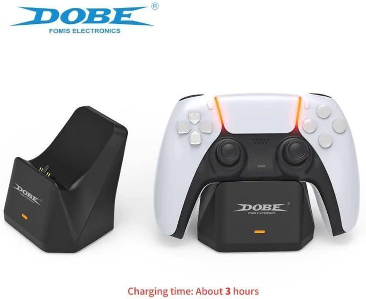 Зарядна станція DOBE TP5-0586 для геймпаду DualSense (PS5) з LED індикатором (Type-C/Black) 0980 фото