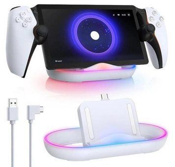 Зарядна станція iPega PG-P5P02 для PlayStation Portal з LED-індикацією (White) 1089 фото