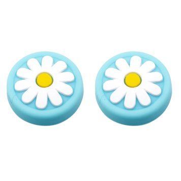 Силіконові накладки на стіки Flower (Orange) для Nintendo Switch (2шт.) 0851 фото