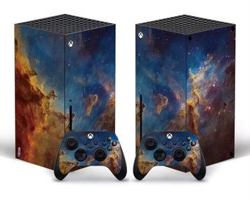 Комплект вінілових наліпок Honson (Space) для ігрової приставки Xbox Series X та двох геймпадів 1040 фото