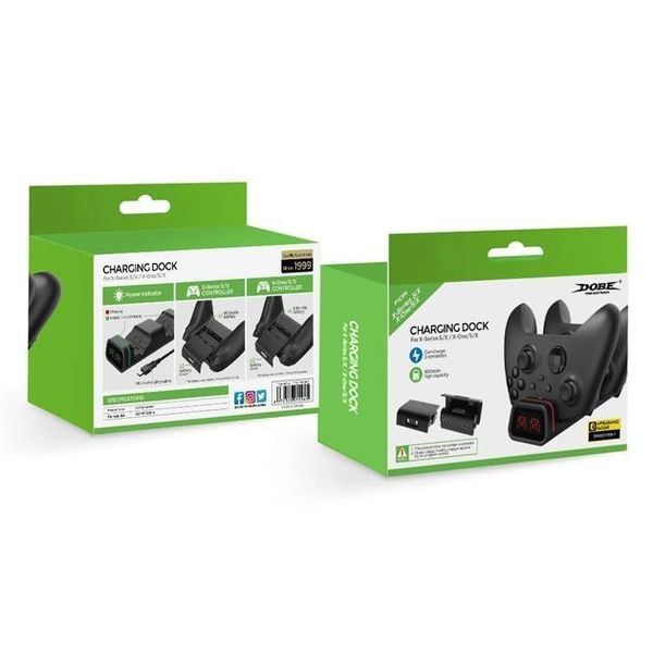 Зарядная станция DOBE TYX-19006X + 2 аккумулятора (800 mAh x2) с LED-индикацией для геймпадов Xbox Series S|X 0990 фото