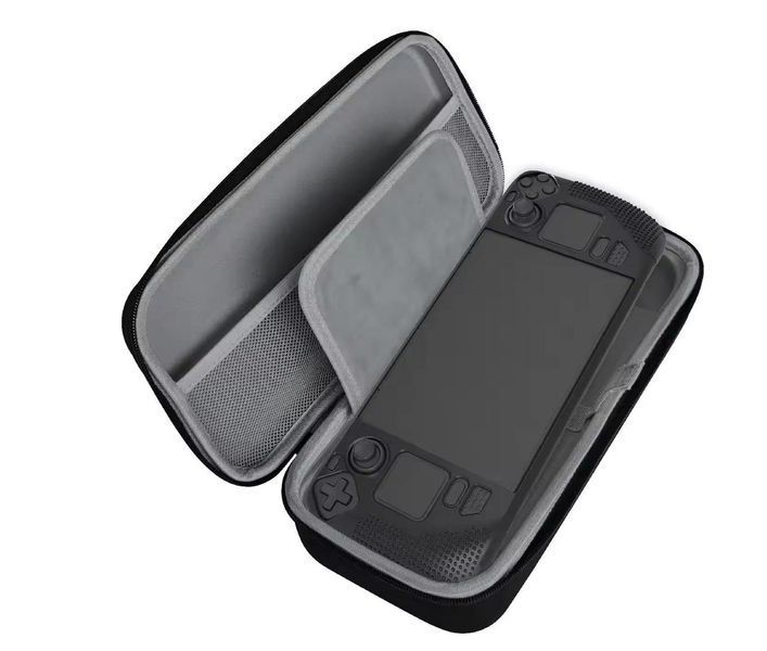 Жорсткий захисний кейс чохол PGTECH для ігрової консолі Valve Steam Deck / Steam Deck OLED (Black) 1090 фото