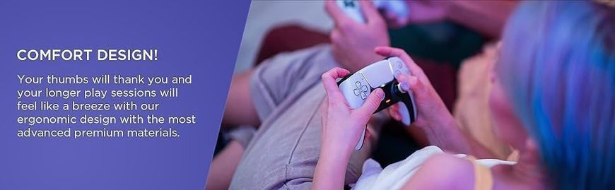 Накладки на стіки KontrolFreek Galaxy (Purple) для Sony DualShock PS4 / DualSense PS5 0675 фото