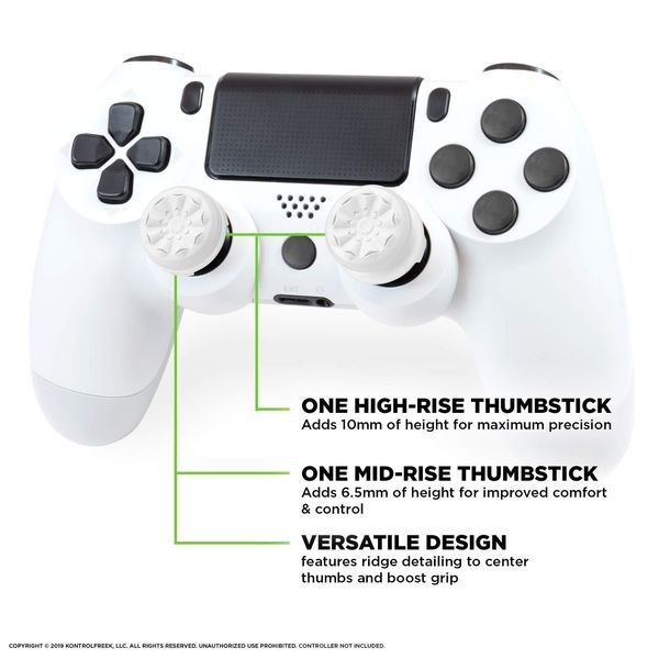 Накладки на стіки KontrolFreek Galaxy (White) для Sony DualShock PS4 / DualSense PS5 0676 фото