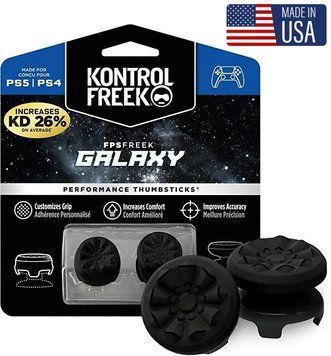 Накладки на стіки KontrolFreek Galaxy (Black Limited Edition) для Sony DualShock PS4 / DualSense PS5 0677 фото