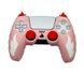 Якісний захисний силіконовий чохол Fiery Pink для геймпаду Sony DualSense PS5 + накладки на стіки 1309 фото 1