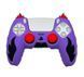 Качественный защитный силиконовый чехол Fiery Purple для геймпада Sony DualSense PS5 + накладки на стики 1310 фото 1