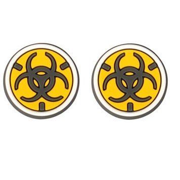 Силіконові накладки на стіки Biohazard для геймпадів Sony DualShock PS4 / DualSense PS5 / Xbox Series|One (2шт.) 0734 фото