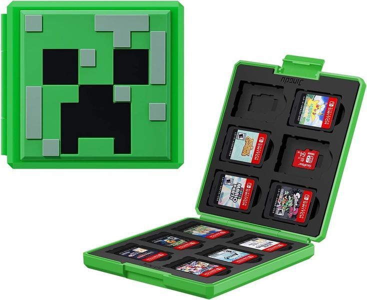 Кейс Minecraft для хранения 12 картриджей Nintendo Switch / Switch OLED / Switch Lite 0801 фото