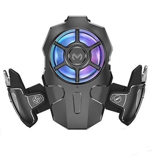 Комплект MEMO AK03 (Black): ігрові тригери з технологією Air Mappping + автономний RGB кулер охолодження для телефону (400 mAh) + 1196 фото