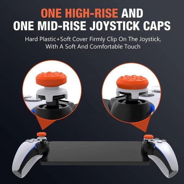 Накладки на стіки Extenders Thumb Grips (Orange) для портативної приставки Sony PlayStation Portal 1045 фото