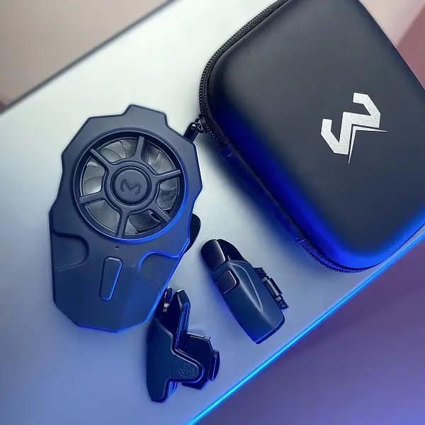 Комплект MEMO AK03 (Black): ігрові тригери з технологією Air Mappping + автономний RGB кулер охолодження для телефону (400 mAh) + 1196 фото
