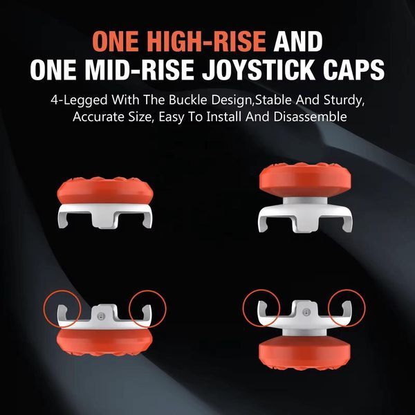 Накладки на стіки Extenders Thumb Grips (Orange) для портативної приставки Sony PlayStation Portal 1045 фото