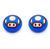 Силіконові накладки на стіки Super Mario Mushroom Blue для геймпадів Sony DualShock PS4 / DualSense PS5 / Xbox Series|One (2шт.) 0722 фото