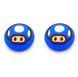 Силіконові накладки на стіки Super Mario Mushroom Blue для геймпадів Sony DualShock PS4 / DualSense PS5 / Xbox Series|One (2шт.) 0722 фото