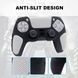 Качественный защитный силиконовый чехол Rubber Protective (Black/White) для геймпада DualSense Sony 1046 фото 3