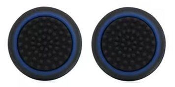 Силіконові антиковзкі накладки на стіки Honson (Black/Blue) для геймпадів Sony DualShock PS4 / DualSense PS5 / Xbox Series / Xbox One / Pro Controller Nintendo (2шт.) 1270 фото