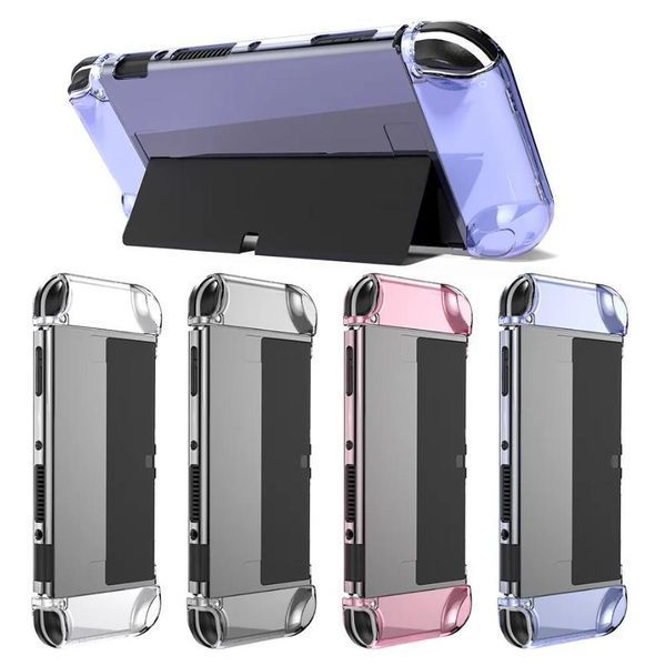 Чохол накладка Transparent Black для Nintendo Switch OLED 1249 фото