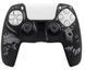 Качественный защитный силиконовый чехол BearWolf (Black/Grey) для геймпада Sony DualSense (PS5) + накладки на 1426 фото 3