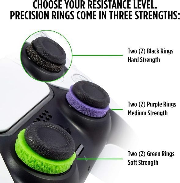 Прицільні кільця міткості KontrolFreek Precision Rings | Aim Assist Motion Control для геймпадів DualSense (PS5), DualShock (PS4), Xbox Series, Switch Pro 1498 фото