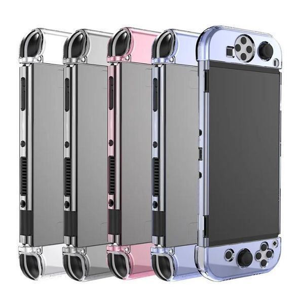 Чохол накладка Transparent Pink для Nintendo Switch OLED 1250 фото