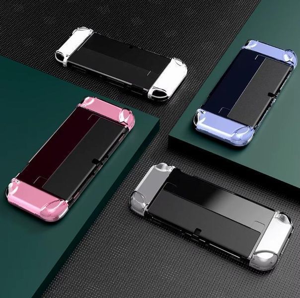 Чохол накладка Transparent Pink для Nintendo Switch OLED 1250 фото