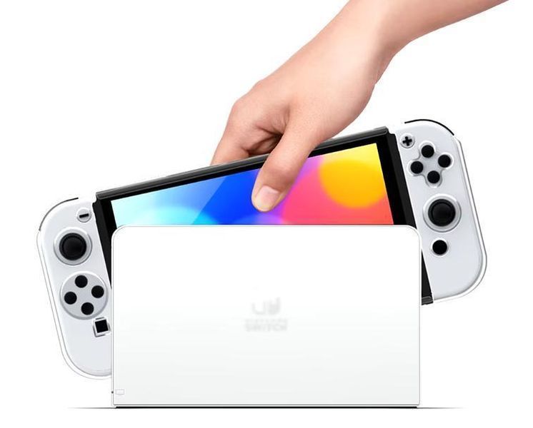 Чохол накладка Transparent Pink для Nintendo Switch OLED 1250 фото