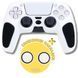 Якісний захисний силіконовий чохол Rubber Protective (Black/White) для геймпада DualSense Sony PlayStation 5 (PS5) + накладки на 1048 фото