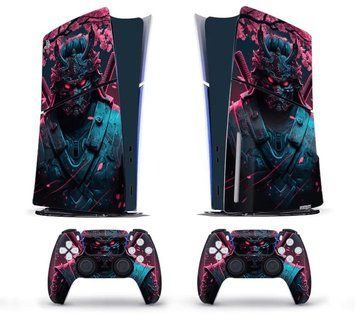 Комплект вінілових наліпок Honson (Samurai) для Sony PlayStation 5 SLIM Blu-ray та Dualsense 1081 фото