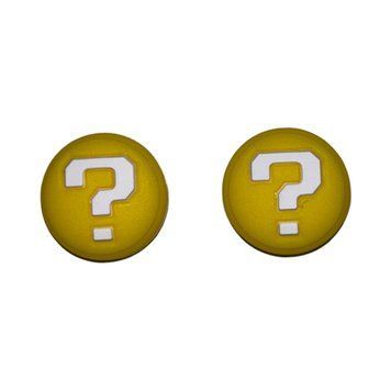 Силіконові накладки на стіки Yellow Question для Nintendo Switch (2шт.) 0669 фото