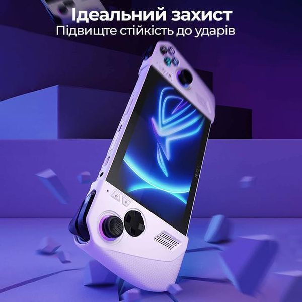 Набір 5в1 Силіконові рукоятки + силіконові накладки на стіки та пелюстки JSAUX для Asus ROG Ally 1458 фото
