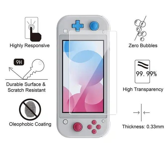Закаленное защитное стекло Screen Pro для Nintendo Switch LITE 0798 фото