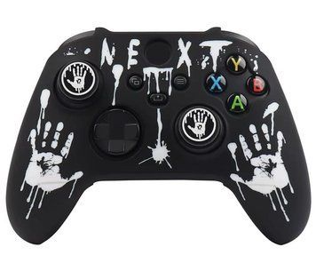 Качественный защитный силиконовый чехол Next (Black) для геймпада Xbox Series X|S + накладки на стики 1297 фото