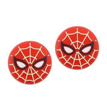 Силіконові накладки на стіки Spider-Man mask для геймпадів Sony DualShock PS4 / DualSense PS5 / Xbox Series|One (2шт., Red) 0717 фото