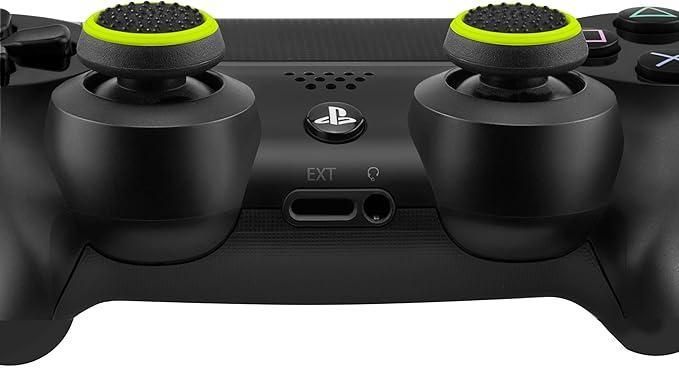 Силіконові антиковзкі накладки на стіки Honson (Black/Yellow) для геймпадів Sony DualShock PS4 / DualSense PS5 / Xbox Series / Xbox One / Pro Controller Nintendo (2шт.) 1339 фото