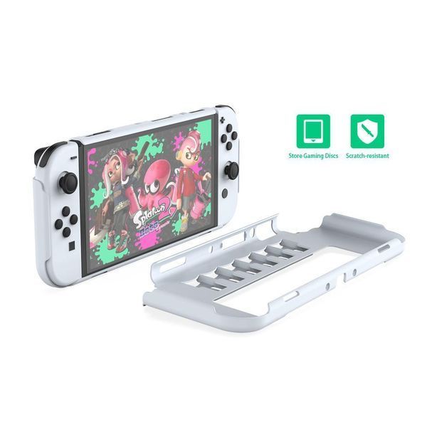 Накладка з кишенями для 6 картриджів Dobe TNS-1141 (Біла) для Nintendo Switch OLED 1152 фото