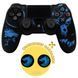 Качественный защитный силиконовый чехол BearWolf (Blue) для геймпада Sony DualShock (PS4) + накладки на стики 1417 фото 1