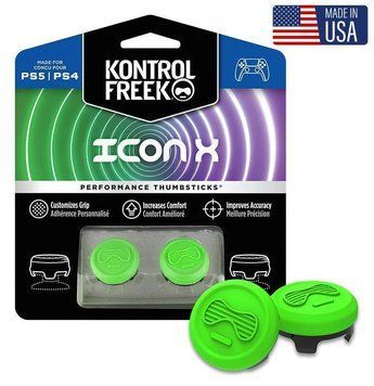 Накладки на стіки KontrolFreek Icon X (Green) для Sony DualShock PS4 / DualSense PS5 0782 фото