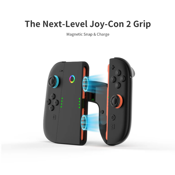 Держатель с зарядкой JYS Charging Grip для Joy-Con Nintendo Switch 2 с RGB 1515 фото