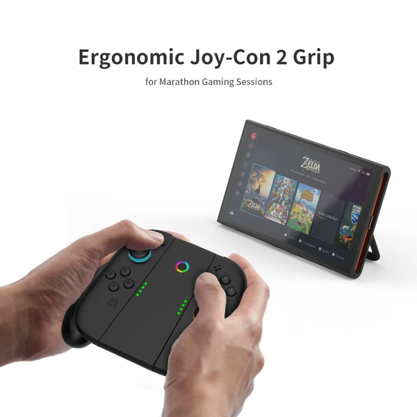 Держатель с зарядкой JYS Charging Grip для Joy-Con Nintendo Switch 2 с RGB 1515 фото