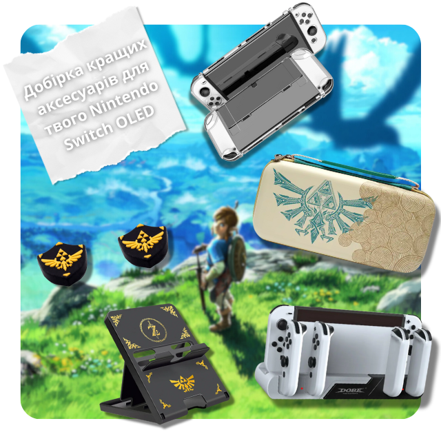 Підбірка найкращих аксесуарів та ігор для Nintendo Switch – зарядки, чохли, геймпади та інше.