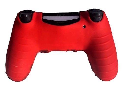 Захисний силіконовий чохол Red Camouflage для геймпаду Sony DualShock 4 (PS4) + в подарунок накладки на стіки 0499 фото