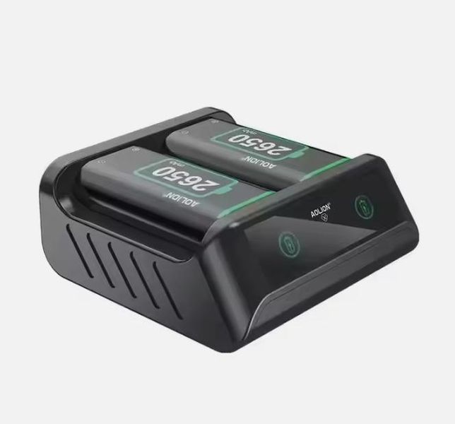 2 аккумулятора (2650 mAh) + зарядная станция Aolion AL-XB2010 для геймпадов Microsoft Xbox Series S|X / One с 1154 фото