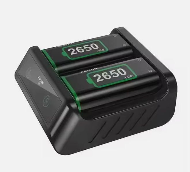 2 аккумулятора (2650 mAh) + зарядная станция Aolion AL-XB2010 для геймпадов Microsoft Xbox Series S|X / One с 1154 фото