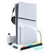 Док - станція iPega PG-P5S006 для Sony PlayStation 5 PRO / Slim (Disc|Digital Edition) та DualSense з охолодженням та RGB + кріплення для навушників (PS5) 1502 фото 2