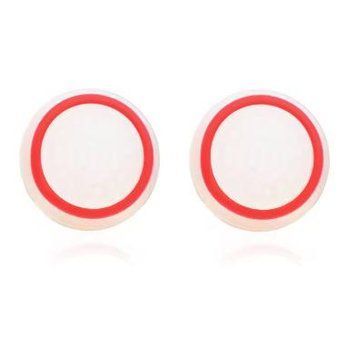 Силіконові антиковзкі накладки на стіки Honson (White/Red) для геймпадів Sony DualShock PS4 / DualSense PS5 / Xbox Series / Xbox One / Pro Controller Nintendo (2шт.) 1025 фото